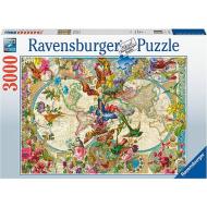 Mappamondo Flora e Fauna Puzzle 3000 pz (17117)