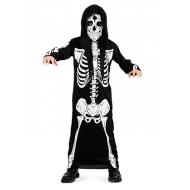 Costume tunica scheletro taglia VI 8-10 anni