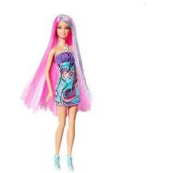 Barbie long hair - Glam bionda con meches viola (W3211)