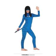 Costume Felina Azzurro 36 38 (79141)