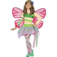 Costume Winx Flora con ali 4 - 6 anni