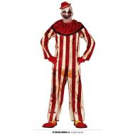 Costume Clown A Strisce Taglia Adulto Xl 54-56 (84158)