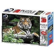 Puzzle 3D Discovery: Tigre 500 pezzi