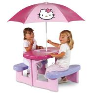 Tavolo da Pic Nic Hello Kitty con ombrellone
