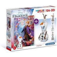 Puzzle 104 + 3d Model Frozen 2