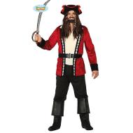 Costume Uomo Corsaro Pirata Con Teschi Taglia L (88186)