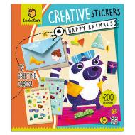 Happy animals. Creative stickers (8192)