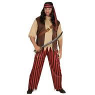 Pirata (Camicia Con Gilet E Cintura, Pantaloni, Fascia Per Testa) L