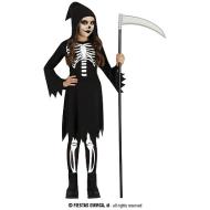 Costume Bambina Scheletro Con Cappuccio Et? 7-9 Anni (78201)