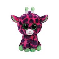 Peluche Gilbert - Giraffa Pink/Lila 15 cm Beanie Boo (37220)