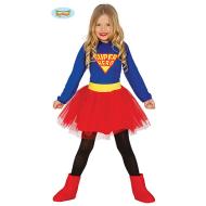 Costume Super Eroina Tut? Rosso Bambina Taglia 10-12 Anni (83227)