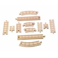 Straight & Curve expansion pack- Wooden Railway (Y4089)