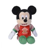 Peluche Mickey Con Pigiama Natalizio 25cm