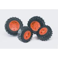Doppie ruote cerchi arancio per PREMIUM-PRO serie (03312)