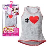 T-shirt cuore Barbie Look Fashion(DMB36)