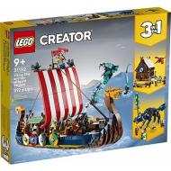 Nave vichinga e Jormungandr - Lego Creator (31132)