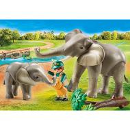 Guardiano Dello Zoo Con Elefanti (70324)