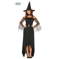 Costume Nero Con Tulle Strega Donna Taglia L (88333)