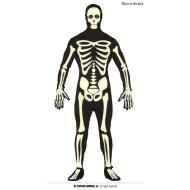 Costume Scheletro Fluorescente Adulto 52 54 (79340)