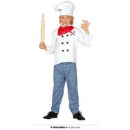 Costume Chef Cuoco Bambino Taglia 3-4 Anni (83361)