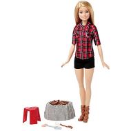 Barbie Campeggiatrice FDB44 - Con Fuocherello Luci E Suoni, Sgabello E Accessori Per Il Campeggio