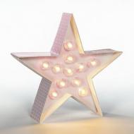 Kit lampada stella rosa