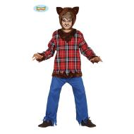 Costume Licantropo Uomo Lupo Mannaro Bambino Taglia 5-6 Anni (87403)