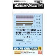 Gundam Decal 73 Mg Guntank 1/100