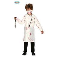 Costume Dottore Chirurgo Pazzo Insanguinato Taglia 10-12 Anni (83427)