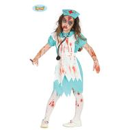 Costume Infermiera Di Sala Operatoria Zombie Bambina Taglia 10-12 Anni (87429)