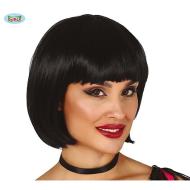 Parrucca Media Melena Nera In Scatola (4432)