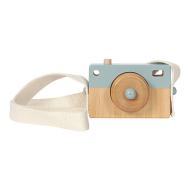 Macchina fotografica in legno blu (LD4436)