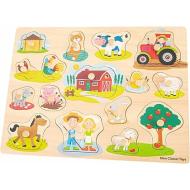 Peg Puzzle Fattoria 16 Pz (10440)