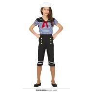 Costume Marinaia Bambina 5-6 Anni (77449)