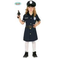 Costume Poliziotta Di Quartiere Bambina Taglia 5-6 Anni (88454)