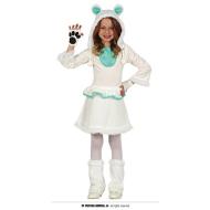 Costume Orso Polare Bambina 5-6 Anni (77465)