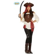 Costume Donna Piratessa Dei Sette Mari Taglia L (86504)