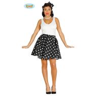 Set Nero Pin Up Anni '50 Taglia L (84509)