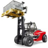 Carrello elevatore Linde HT160S con pallet e 3 gabbie per imballo (02513)