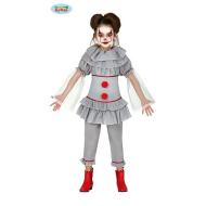 Costume Pagliaccia Ballerina Assassina Bambina Taglia 5-6 Anni (83521)
