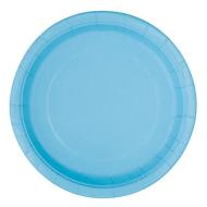 16 Pwdr Blu 9In Plt Sup Qs. Piatto Carta 23 Cm Azzurro Sup