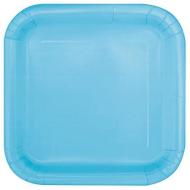 14 Pwdr Blu 9In Sq Plt Sup. Piatto Carta Quadrato 23 Cm Azzurro