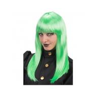 Parrucca lunga liscia verde (02529)