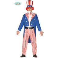 Costume Uomo Zio Sam Taglia L (88562)