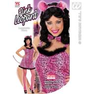 Leopardo Rosa (Vestito Con Coda,Farfallino, Orecchie) L