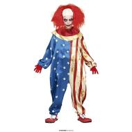 Costume Clown Patriottico Bambino 5-6 Anni (77579)