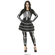 Costume Donna Scheletro Adulta Taglia 36-38 (79581)