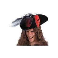 Cappello da pirata con piume