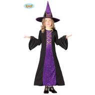 Costume Strega Streghetta Viola E Rosa Bambina Taglia 10-12 Anni (82598)