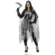 Costume Scheletro Fantasma Donna Adulta Taglia 38-40 (79611)